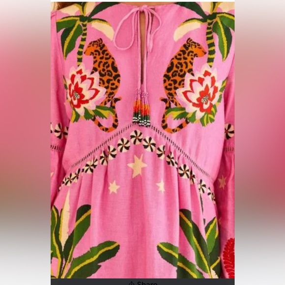 NWT Farm Rio leopard forest mini dress - Picture 8 of 8